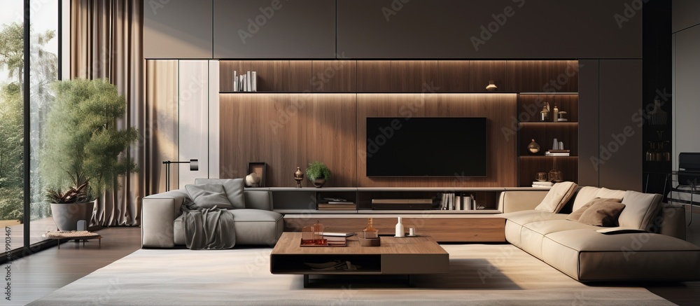 Comfortable and stylish ed bedroom with spacious bed wardrobe coffee table television carpet etc Comfortable and stylish ed bedroom with spacious bed wardrobe coffee table television carpet etc