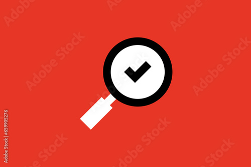 searching data illustration.  Vector illustration  in flat style design.