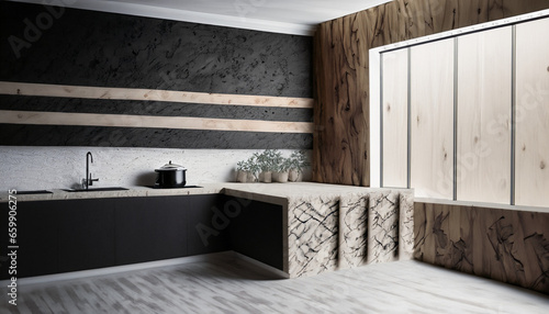 modern kitchen interior with furniture © Ilyas