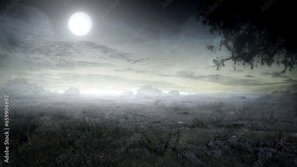 Fototapeta premium Scary Halloween background