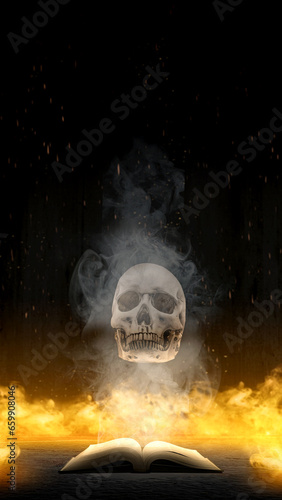 Scary skull Halloween © Leo Lintang