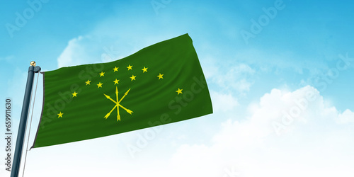 circassian flag photo