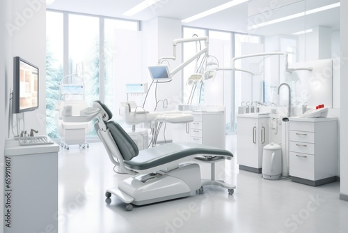 large spacious dentist office. banner with copy space © Aksana