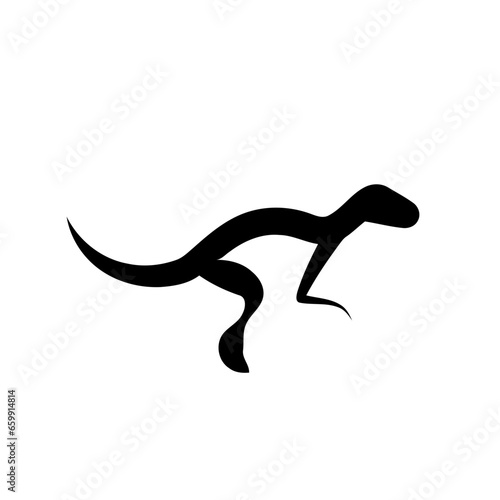 Dinosaur silhouette icon