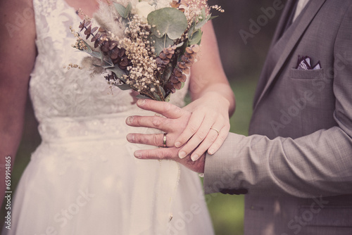 Photography les alliances pendant un mariage