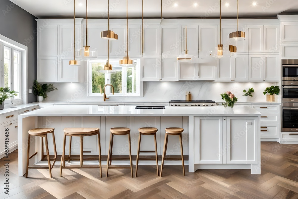 Elegant modern kitchen space. Elegant modern kitchen space.