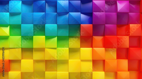 Abstract background with squares  Vibrant Pride Celebrates Unity  Equality  and Love with Smooth Textures and Joyful Radiance  Representing a Diverse Community in a Meaningful and Impactful.