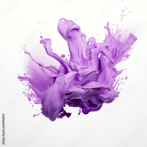 Subtle Grey Color Splash on White Background