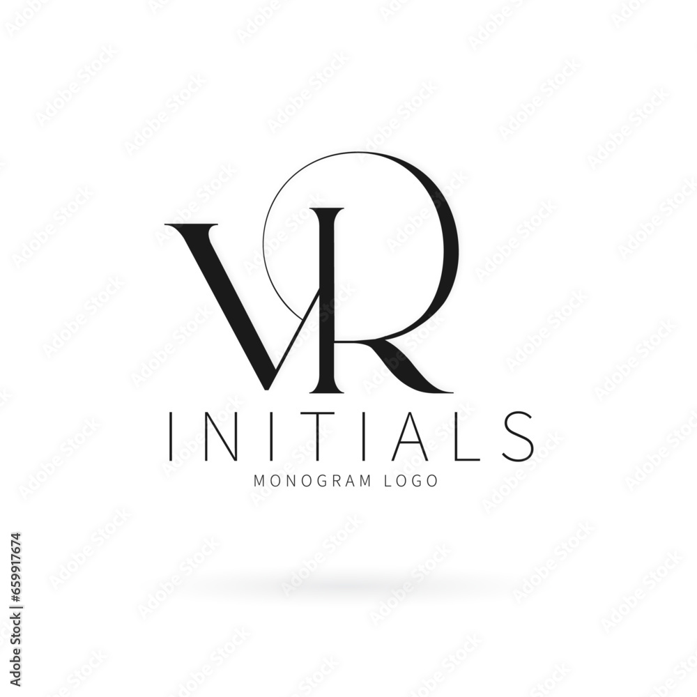 VR Typography Initial Letter Brand Logo, VR brand logo, VR wedding logo, abstract logo design VR Typography Initial Letter Brand Logo, VR brand logo, VR wedding logo, abstract logo design