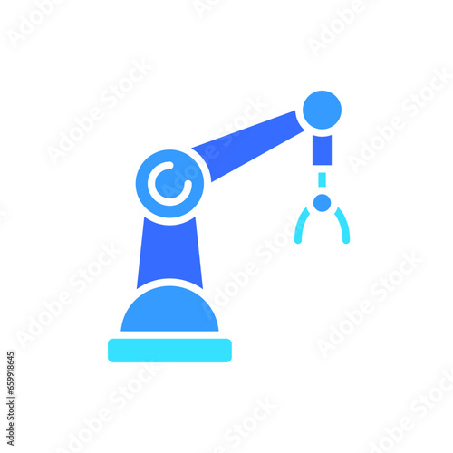 Mechanical manipulator for experiments line icon. Science, technology, gadgets, working with hazardous materials. Vector color icon on white background for business and advertising.