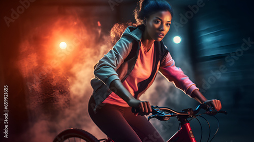 cycling, girl riding, on a bicycle