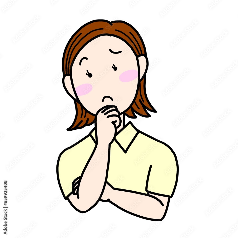 考える女性