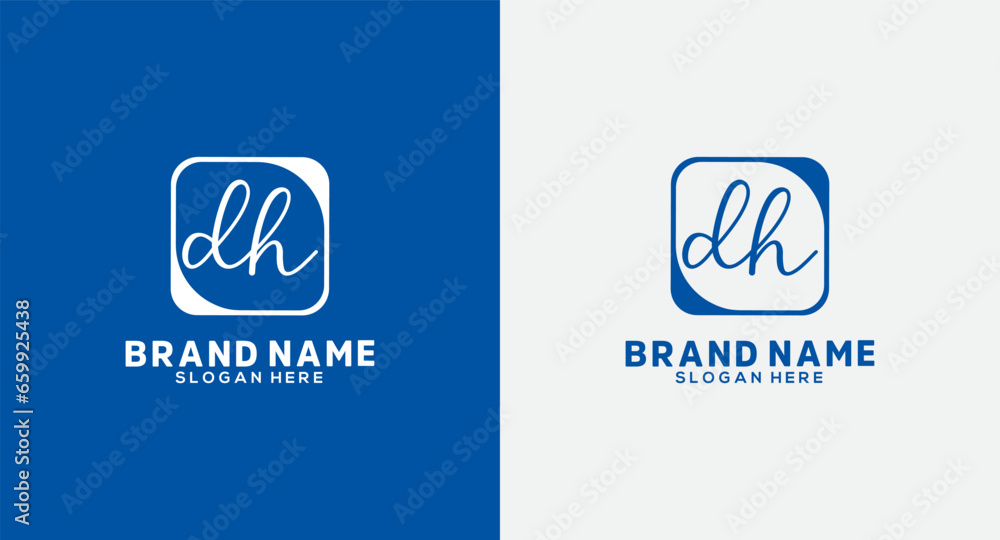 dh Letter Handwriting Signature Logo dh Logo dh icon Design dh Letter Handwriting Signature Logo dh Logo dh icon Design