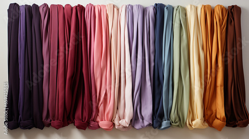 colorful fabrics for sale HD 8K wallpaper Stock Photographic Image
