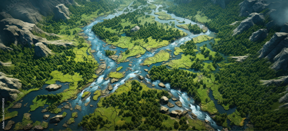 river flow. river flow.