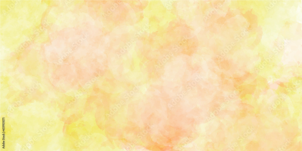 Yellow  watercolor. Background .Yellow watercolor background for your design, watercolor background concept, vector. - obrazy, fototapety, plakaty 