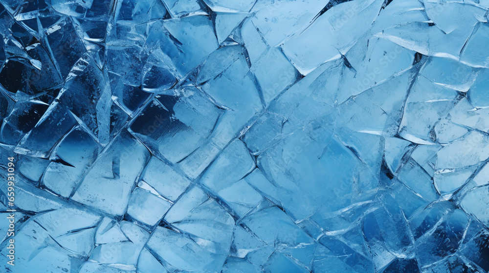 Abstract ice background. Blue background with cracks on the ice surface. ai generative Abstract ice background. Blue background with cracks on the ice surface. ai generative