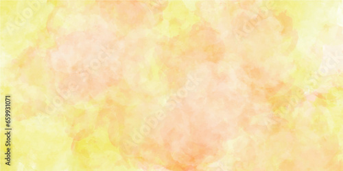 Yellow watercolor. Background .Yellow watercolor background for your design, watercolor background concept, vector.