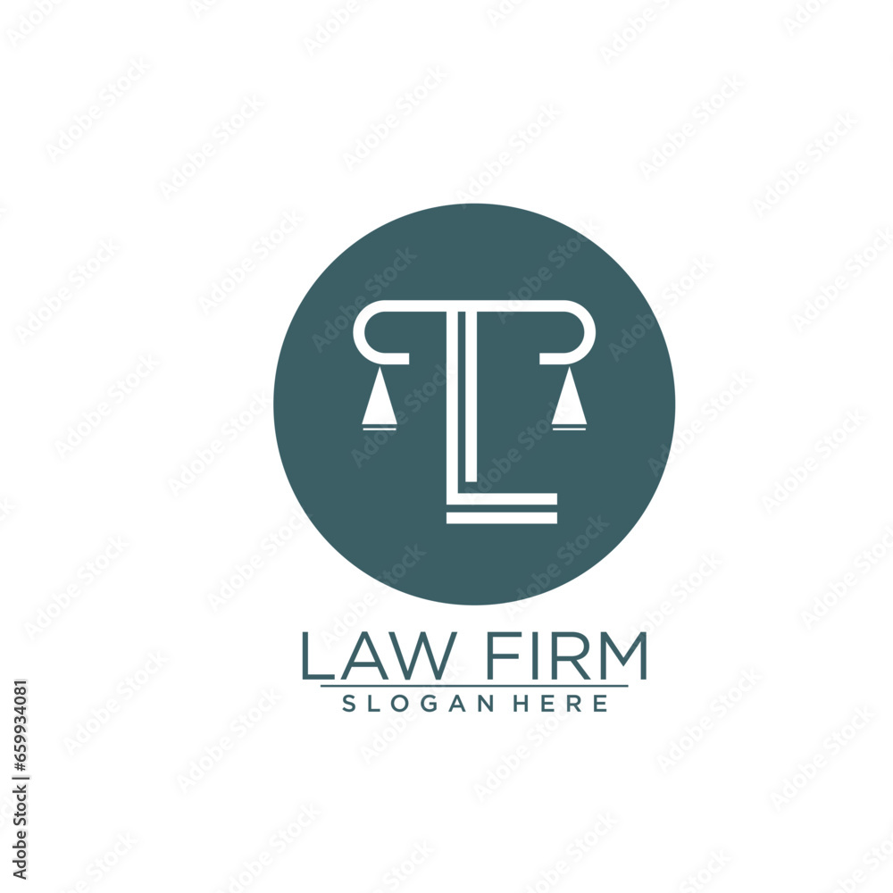 LAW AND JUSTICE VECTOR LOGO DESIGN WITH MODERN IDEA LAW AND JUSTICE VECTOR LOGO DESIGN WITH MODERN IDEA