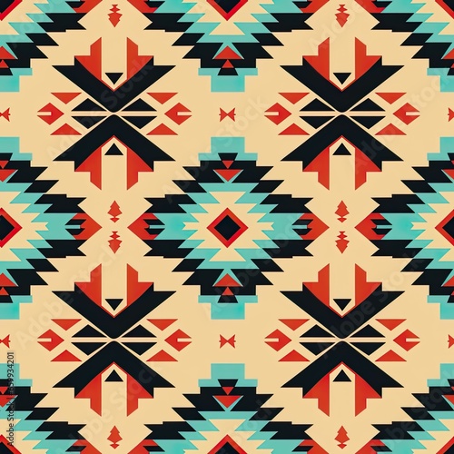 Navajo style geometric seamless pattern, Mexican style seamless pattern, Navajo style geometric seamless wallpaper, blanket pattern, fabric seamless pattern