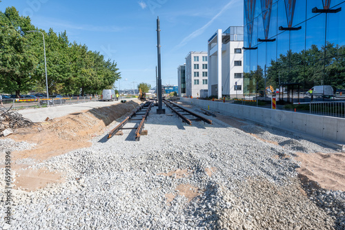 City construction works in Tallinn