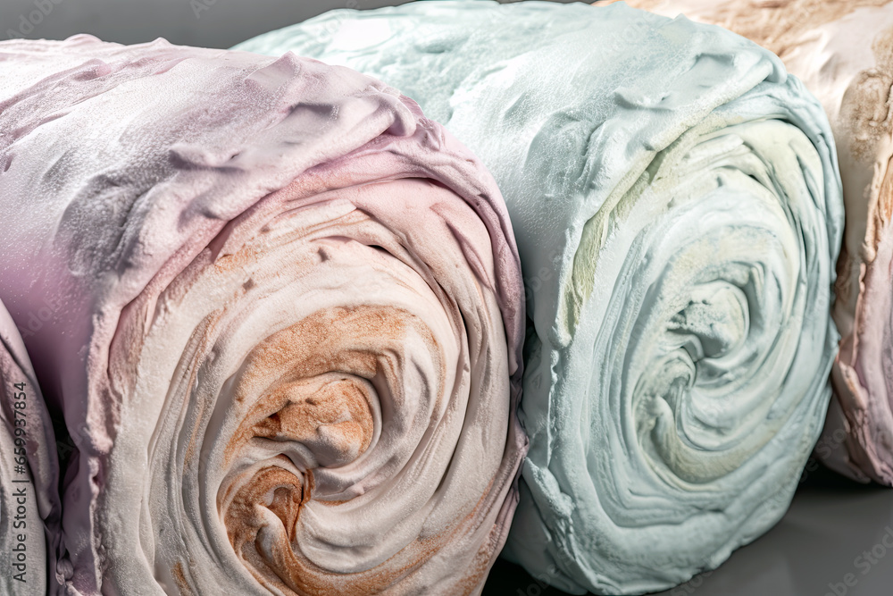 Obraz premium Pastel-colored cupcakes