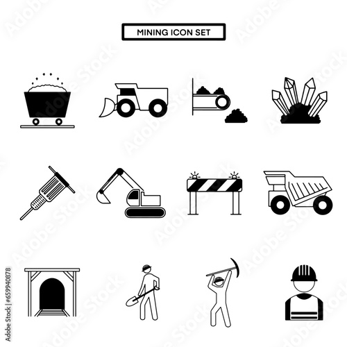 Mining Icon Set