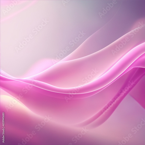 abstract pink background - White and pink background - Pink abstract - Curves and lines - Generative AI