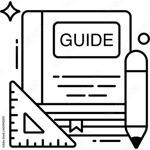 Premium download icon of guidebook