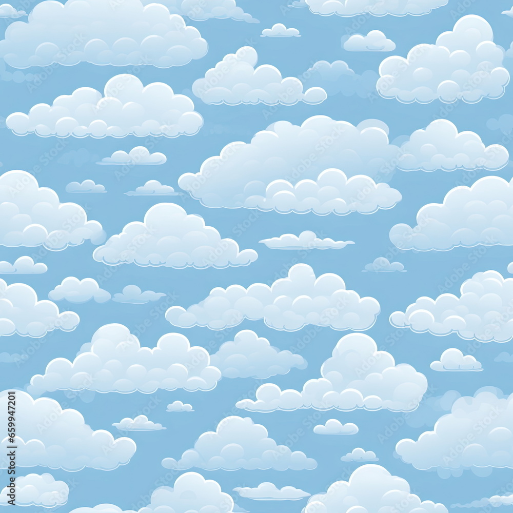 Seamless Pattern Cloud Seamless Pattern Cloud