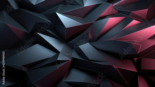 Mesmerizing 3D Style Geometry Abstract Background in Vibrant Colors, Ideal for Modern Designs and Artistic Concepts