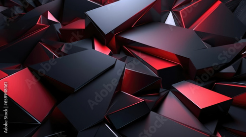 Mesmerizing 3D Style Geometry Abstract Background in Vibrant Colors, Ideal for Modern Designs and Artistic Concepts