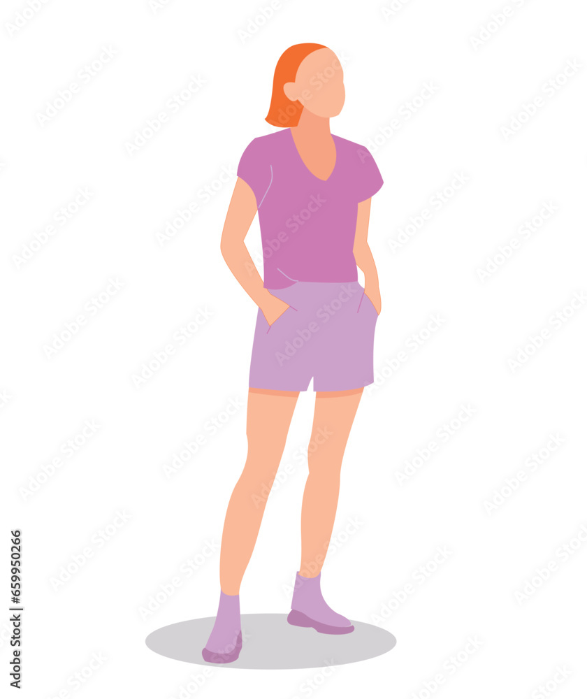 human vector illustration in changing stops human vector illustration in changing stops