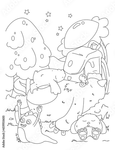 Kolorowanka dla dzieci coloring book for kids