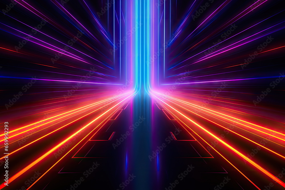 abstract background, colorful neon lines abstract background, colorful neon lines