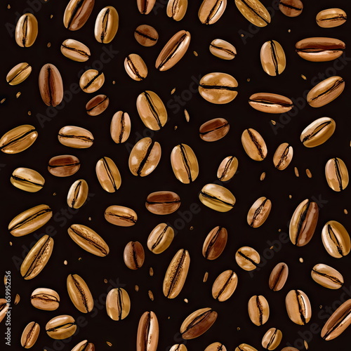 Coffee Seeds pattern for seamless