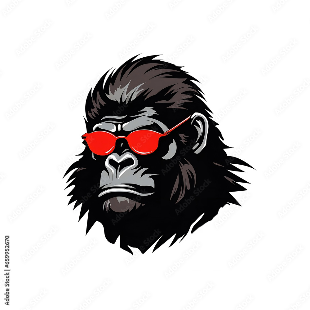 
gorilla face logo