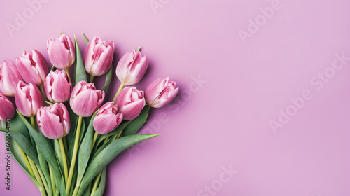 Pink Tulips bouquet © Roses