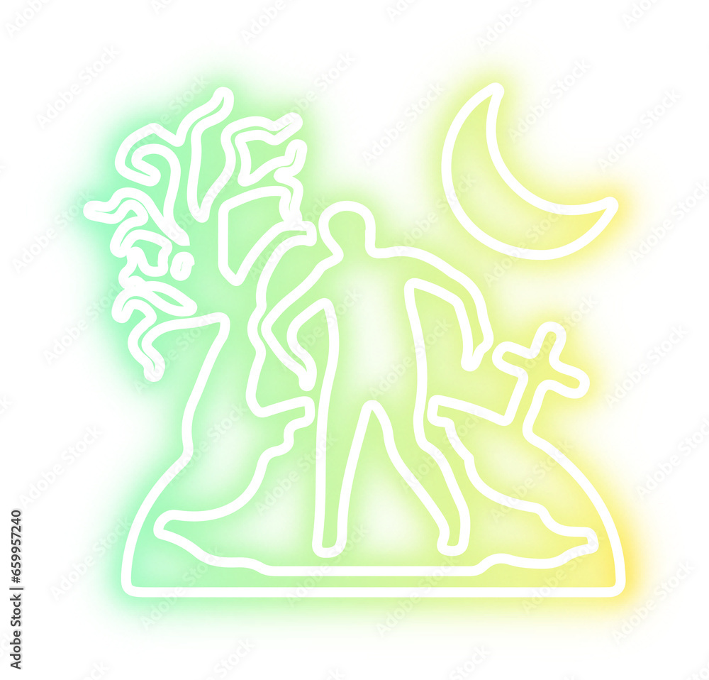 Set of Halloween neon Set of Halloween neon