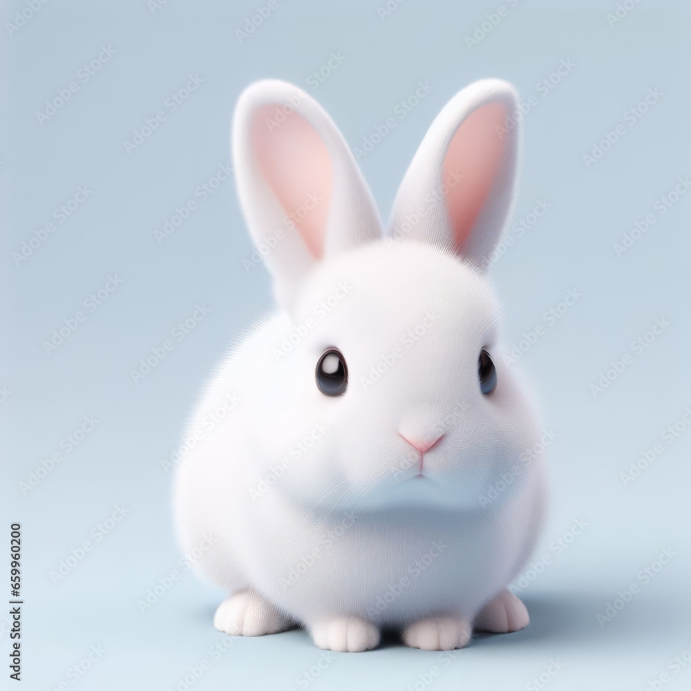 white rabbit on white background white rabbit on white background