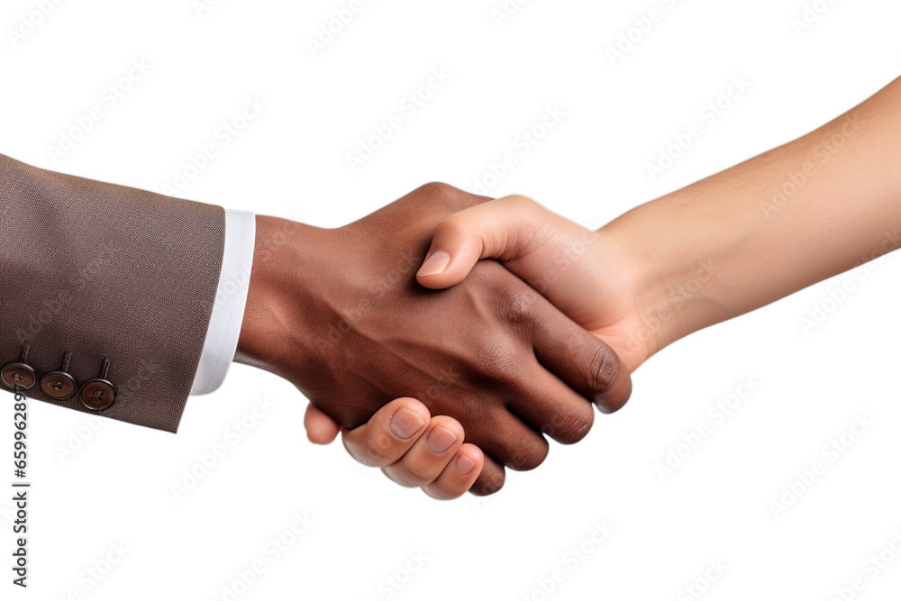 Hand shaking greeting with close up hands isolated on transparent background cutout PNG Hand shaking greeting with close up hands isolated on transparent background cutout PNG