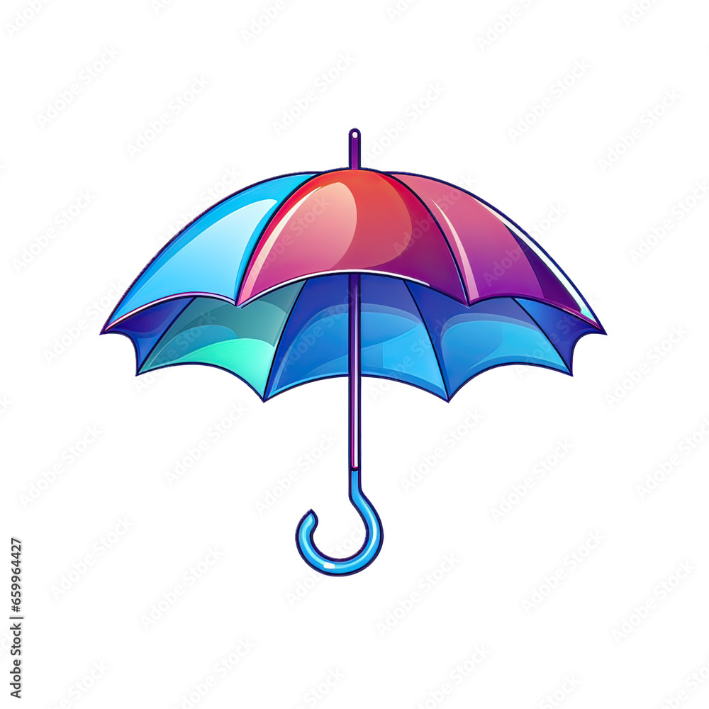 Colorful umbrella AI generative Colorful umbrella AI generative