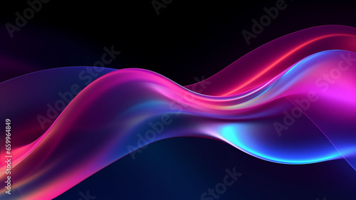 Wallpaper Mural Chromaluxe Opus: An Intricate 3D Rendering of Melted, Multicolored Chrome Foiled Liquid Waves in an Abstract and Shimmering Hues  Torontodigital.ca