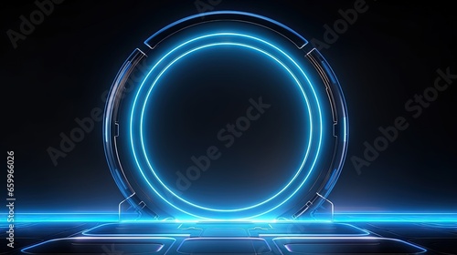 abstract hologram frame template design background screen science