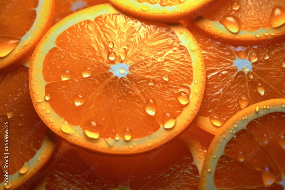 close up of orange slice close up of orange slice