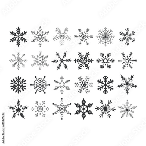 snowflakes seamless pattern christmas falling snowflake