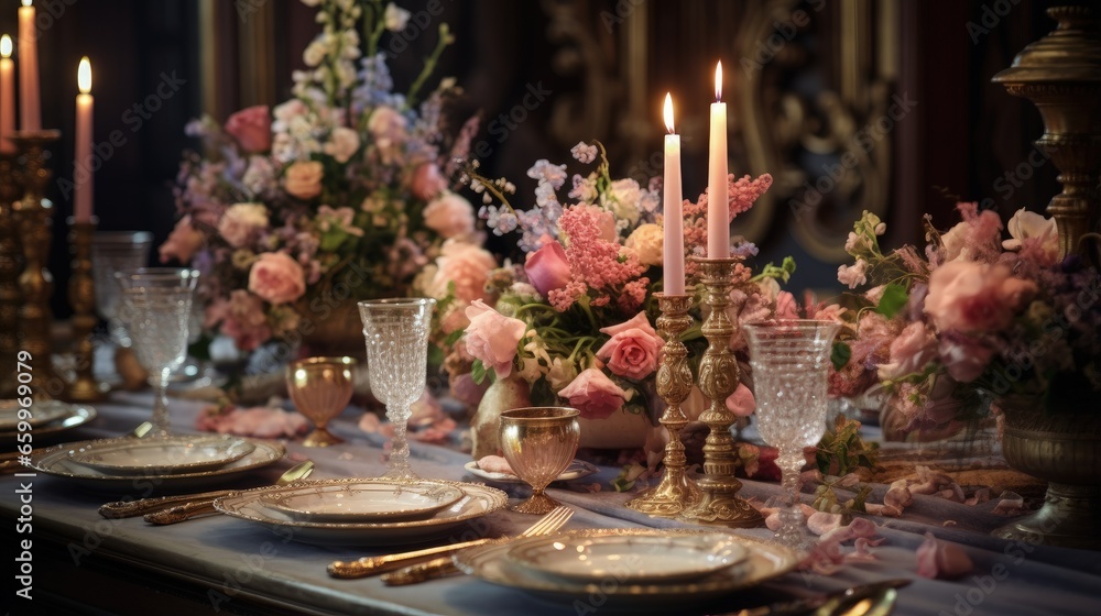 Georgeous wedding table setting