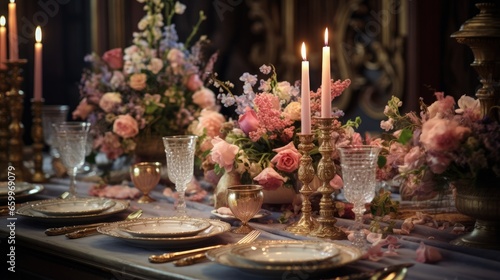 Georgeous wedding table setting © HN Works
