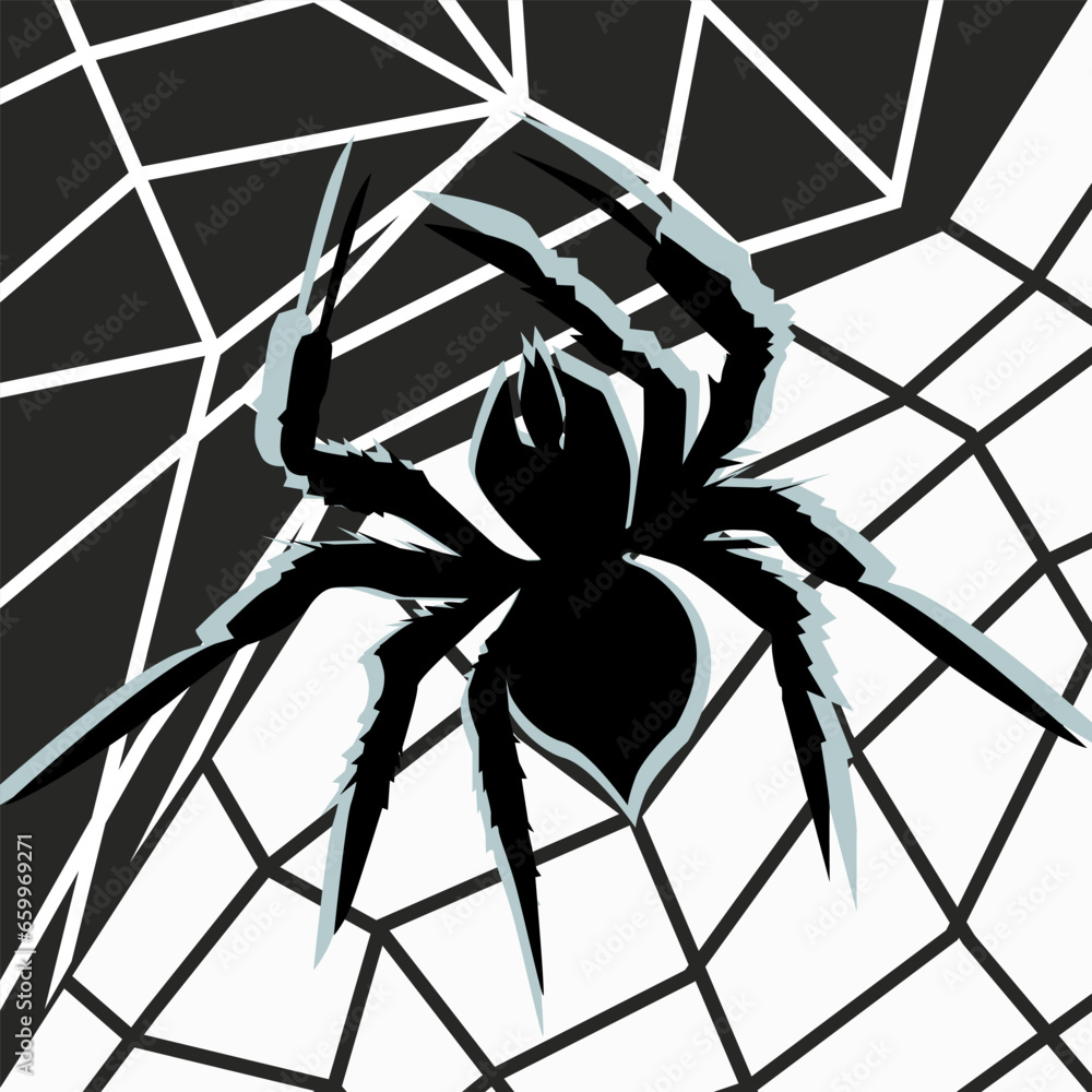 spider on a web. Spider on the web. Vector illustration for your design. Black and white.
black and white vector illustration of a spider on a web, for the design of cards, icons, websites and other spider on a web. Spider on the web. Vector illustration for your design. Black and white.
black and white vector illustration of a spider on a web, for the design of cards, icons, websites and other