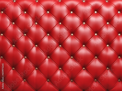 close up red leather texture background © mansum008